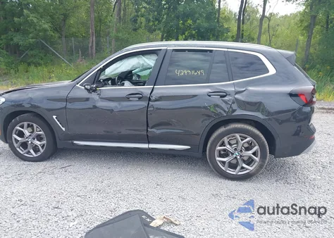 2024 BMW X3 xDrive30I z USA, uszkodzony, nr VIN WBX57DP06RN282792